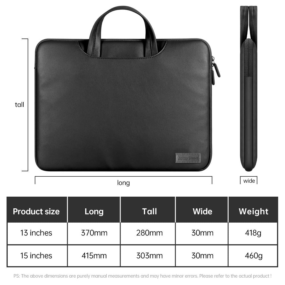13 / 14 Inch Waterproof Pu Laptop Inner Bag - Rose Gold