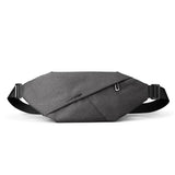 Men Casual Sports Chest Bag Lightweight Shoulder Bag - Elegant Black 5860 - Front View