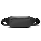 Men Casual Sports Chest Bag Lightweight Shoulder Bag - Elegant Black 5860