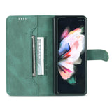 For Samsung Galaxy Z Fold4 5G Horizontal Flip Tpu Phone Case - Green
