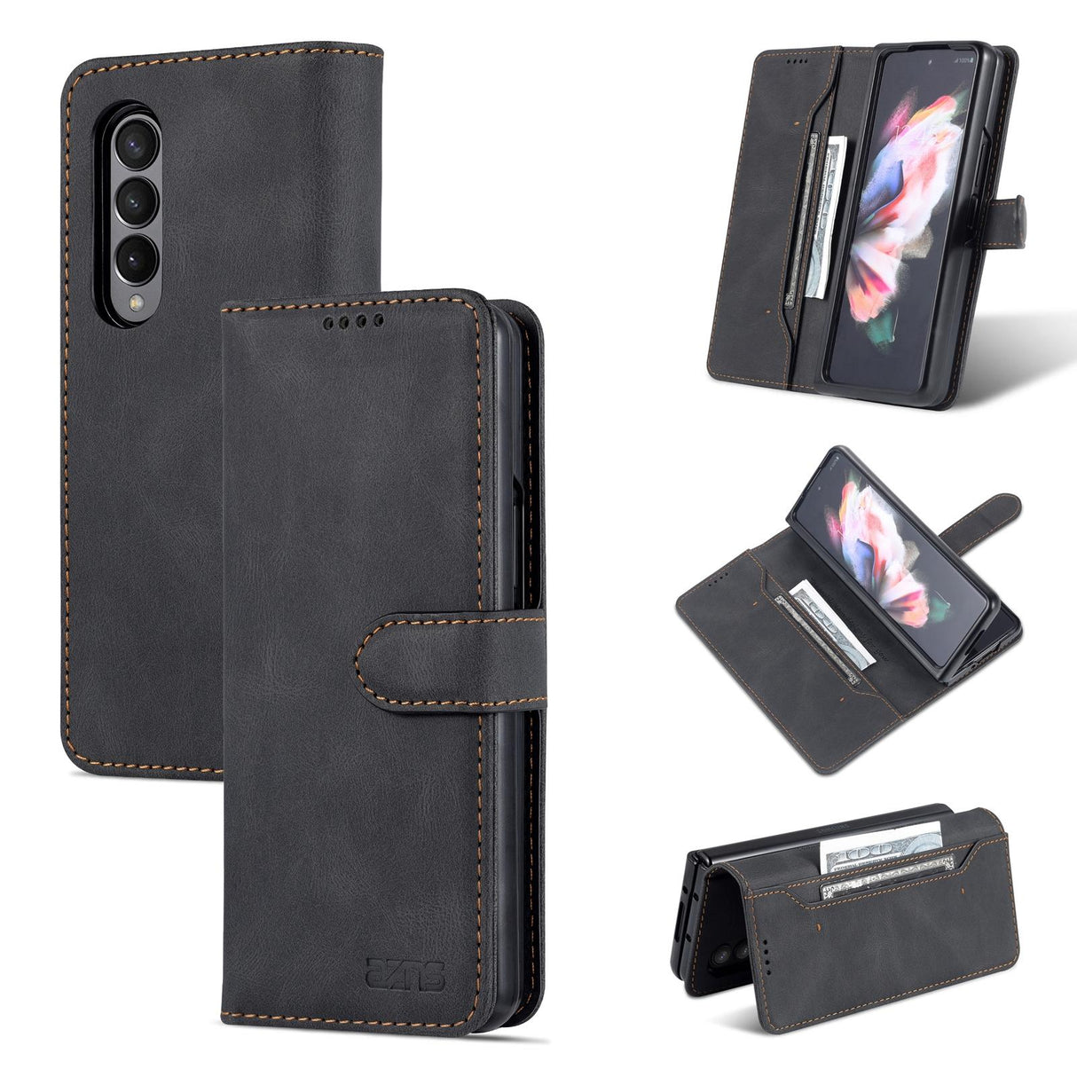 For Samsung Galaxy Z Fold4 5G Horizontal Flip Tpu Phone Case - Green