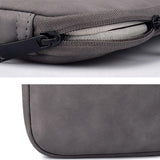 13.3 Inch Sheepskin Notebook Inner Bag - Natural - Elegant Gray