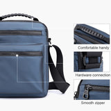 Men Oxford Cloth Crossbody Chest Bag Sporty And Versatile - Army Green - 45-Degree Angle