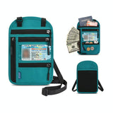 Rfid Passport & Certificate Protection Cover - Lake Blue - Front View