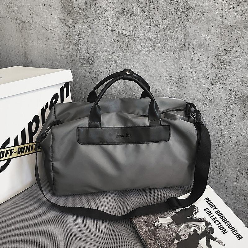 Large Sports Bag with Separate Shoe Compartment - Khaki