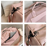 Large Sports Bag with Separate Shoe Compartment - Khaki - 45-Degree Angle