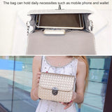 Black Chain Shoulder Bag For Women Small Square Design - 45-Degree Angle