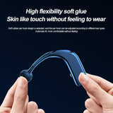 Bluetooth V5.2 Single Earhook Business Headset - M99 - Black + Blue - Low Angle