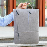 Portable Laptop Handbag - Fits 13-13.3 Inch - Casual Design - Black - Close-Up Angle