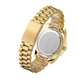 Men Quartz Watch With Diamond-Encrusted Roman Numeral Dial - Low Angle