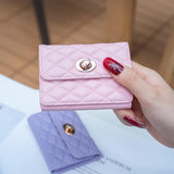 Horizontal Card Bag Mobile Phone Back Sticker With Metal Buckle - Blue
