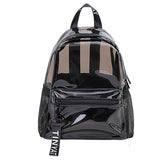 Women Waterproof Pvc Backpack - Transparent