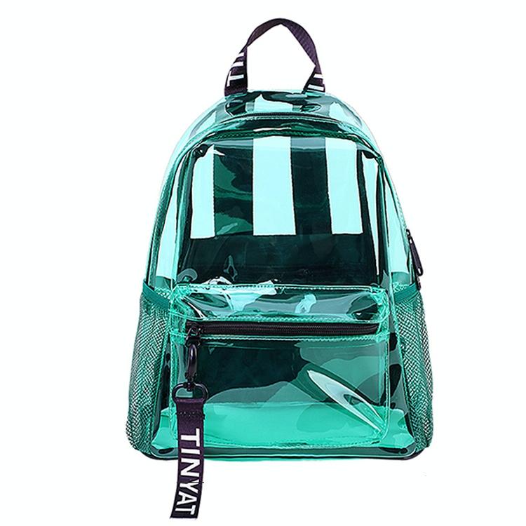 Women Waterproof Pvc Backpack - Transparent
