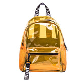 Women Waterproof Pvc Backpack - Transparent