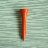 40 Wooden Golf Tees with Ball Holder - 83Mm - 45-Degree Angle