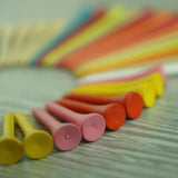 40 Wooden Golf Tees with Ball Holder - 83Mm - Rear View