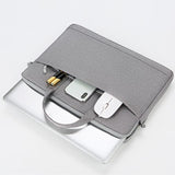 Waterproof Oxford Cloth Laptop Handbag - Fits 13.3 Inch - P310 - Navy Blue - Close-Up Angle