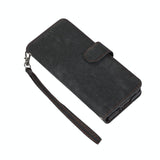 Samsung Galaxy Z Fold 4 Leather Phone Case With Pen Slot - Horizontal Flip - Side View