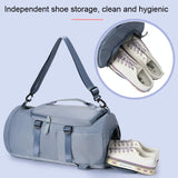 Sports Travel Backpack - Compact and Durable - Blue - Rear View