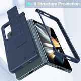 For Samsung Galaxy Z Fold4 5G Silicone Wristband Foldable Phone Case - Clear
