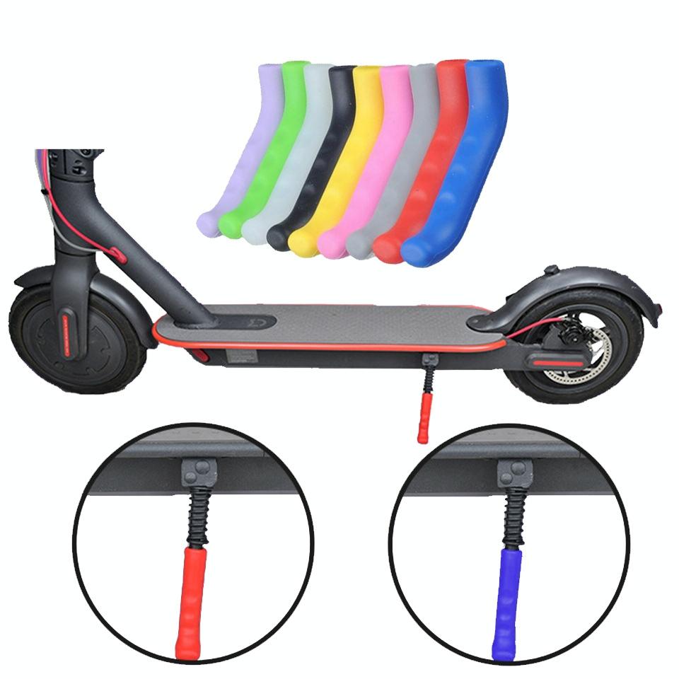 Non-slip Silicone Handbrake Covers for Xiaomi Mijia M365 Electric Scooter 2 Pcs - Black