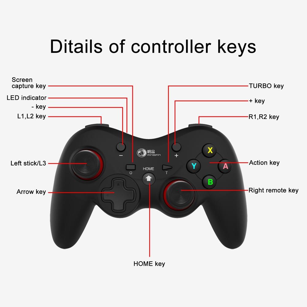 Pro Wireless Gamepad for Nintendo Switch - Tooth Design - Black (Neutral)