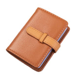 Portable Pu Leather Card Holder - Business & Credit Cards - Blue