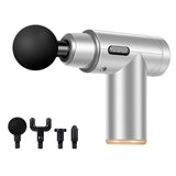 Fascia Mini Electric Muscle Portable Fitness Muscle Relaxing Massager / Massage Gun - Space Gray - Front View
