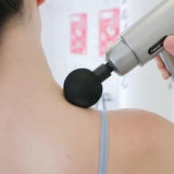 Fascia Mini Electric Muscle Portable Fitness Muscle Relaxing Massager / Massage Gun - Space Gray - Low Angle