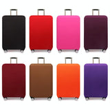 Stretch Luggage Dust-proof Cover - Durable & Protective - Size s - Coffee - Side View