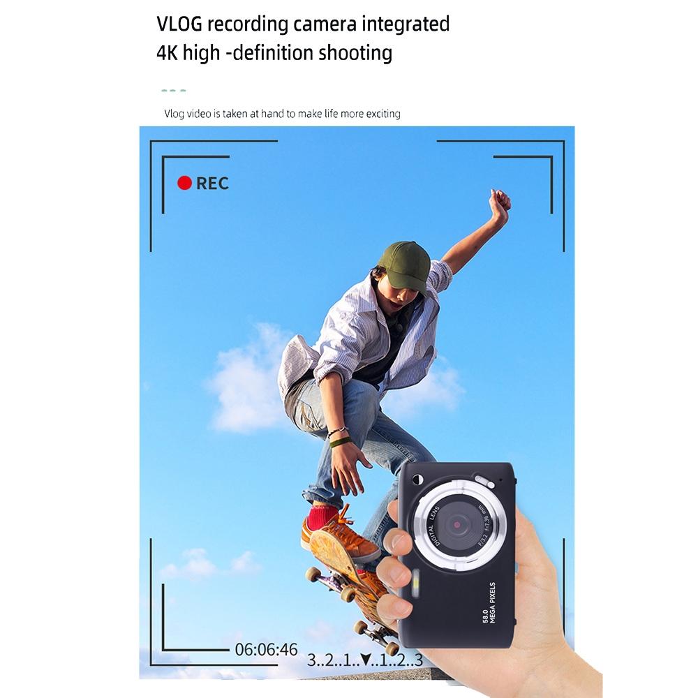 Portable 16X Zoom Hd Digital Camera With 2.88 Ips Screen - Green