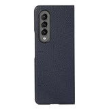For Samsung Galaxy Z Fold4 5G Litchi Texture Case - Two Tone - Green