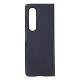 For Samsung Galaxy Z Fold4 5G Litchi Texture Case - Two Tone - Green