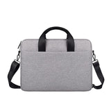 13.3 Inch Portable Laptop Bag with Single-shoulder Strap - Navy Cyan With Shoulder Strap