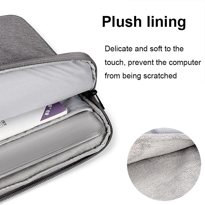 13.3 Inch Waterproof Laptop Handbag with Shock-absorbing Capacity - Navy Blue