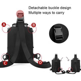 USB Chest Outdoor Shoulder Messenger Bag For Men With Charging Port - Dark Green