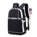 Student Backpack - Lightweight and Durable - Ideal for School - Small Black - Low Angle