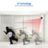 1080P Hd Ai Wifi Pan-Tilt Camera - 2.0Mp - Rear View