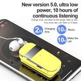Wireless Bluetooth Earphone with Vibration Reminder for Phone - Yellow