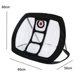 Foldable Square Golf Net For Indoor Practice - Top-Down View