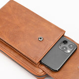 Versatile Shoulder Bag For Women - Brown - Rear View