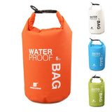 Waterproof Outdoor Swimming Bag Scratch Resistant Fits Most Devices - Orange - Side View