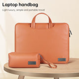 13 / 14 Inch Waterproof Laptop Bag with Power Pack - Inner Bag - Rose Gold - 45-Degree Angle