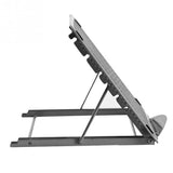 Adjustable Folding Metal Mesh Desktop Cooler - Black - 45-Degree Angle