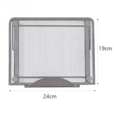 Adjustable Folding Metal Mesh Desktop Cooler - Black - Rear View