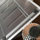Adjustable Folding Metal Mesh Desktop Cooler - Black - Close-Up Angle