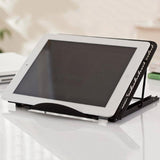 Adjustable Folding Metal Mesh Desktop Cooler - Black - Low Angle