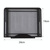 Adjustable Folding Metal Mesh Desktop Cooler - Black - Extra Image