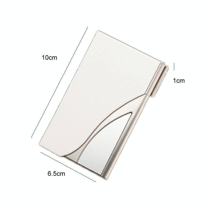 Stainless Steel Business Card Case Large Capacity - Oracle Rose