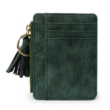 Compact Card Holder With Large Capacity Cute Mini Coin Purse - Green - Extra Image